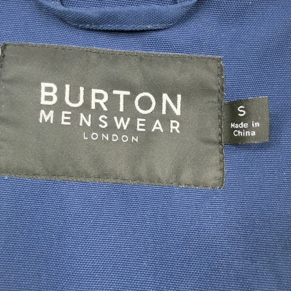 Burton Menswear London Harrington Jacket Navy Blue Bomber Small - Picture 2 of 9